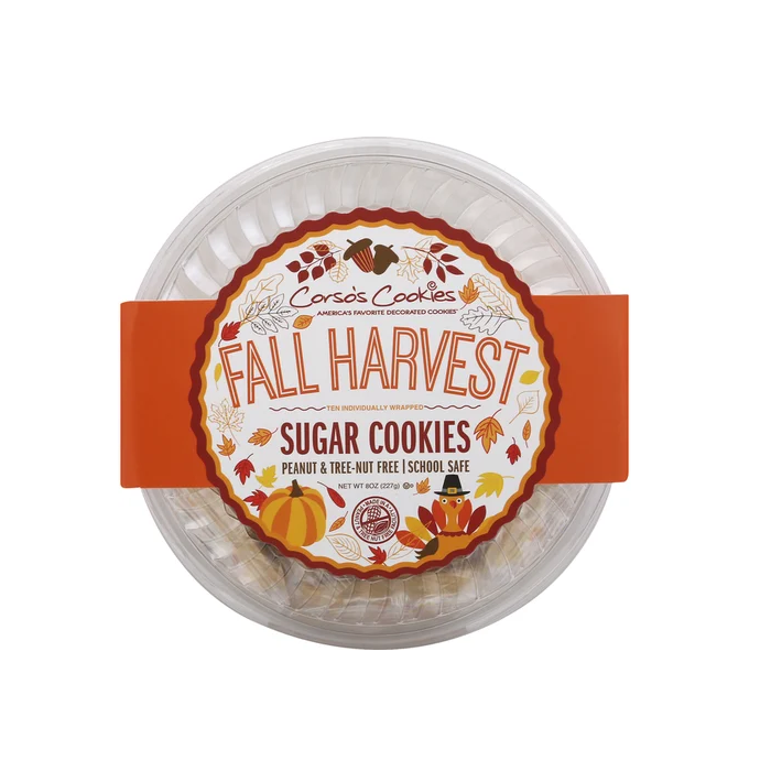 CORSOS COOKIES: Fall Harvest Sugar Cookies, 8 oz