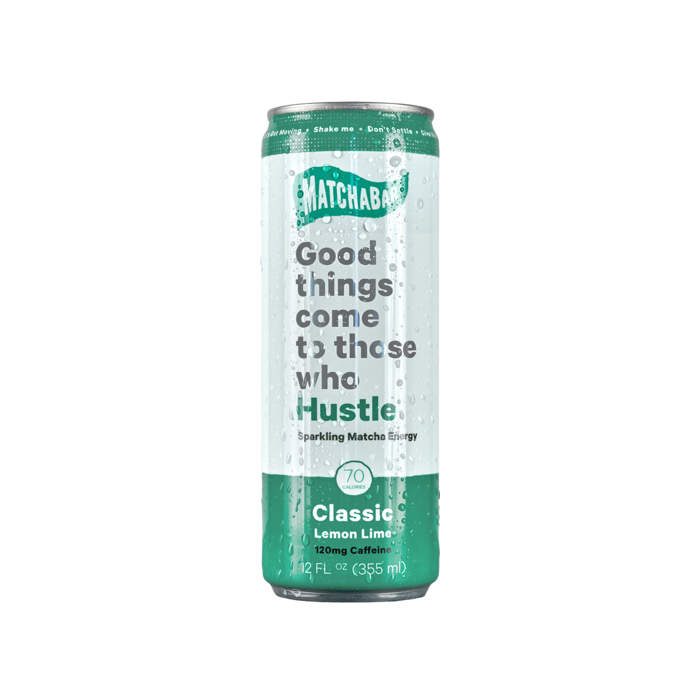 MATCHABAR: Hustle Original Sparkling Matcha Energy Drink, 12 fl oz