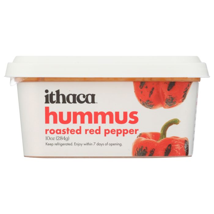 ITHACA COLD CRAFTED: Roasted Red Pepper Hummus, 10 oz