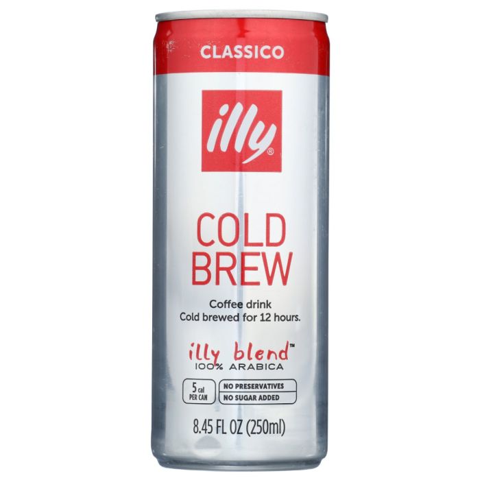 ILLYCAFFE: Classico Cold Brew No Milk Coffee, 8.5 fo