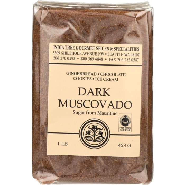 INDIA TREE: Dark Muscovado Sugar, 16 oz