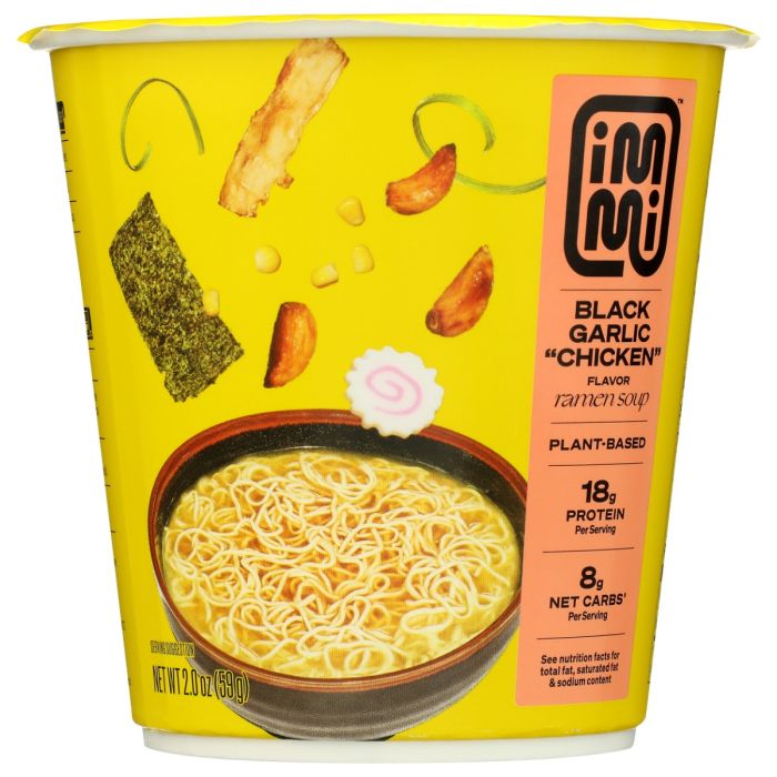 IMMI: Black Garlic Chicken Cup Noodles, 2 oz