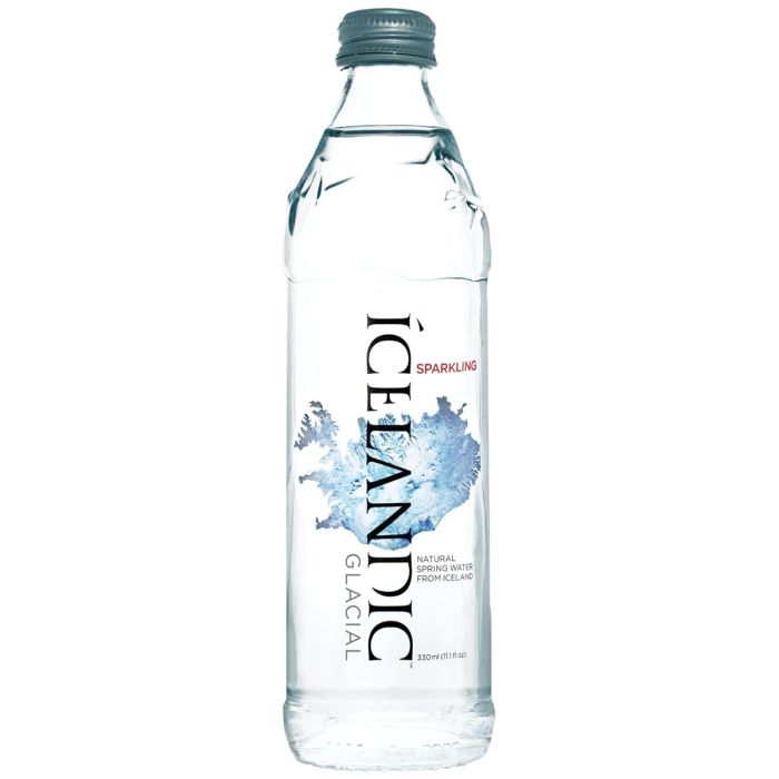 ICELANDIC GLACIAL: Icelandic Glacial in Glass Sparkling Water, 11.1 fo