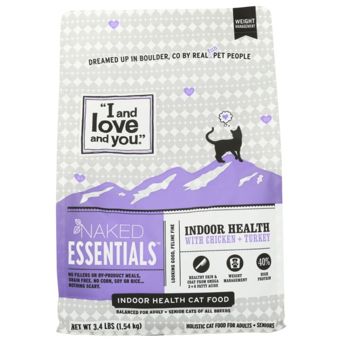 I&LOVE&YOU: Naked Essentials Indoor Health Chicken Plus Turkey, 3.4 lb