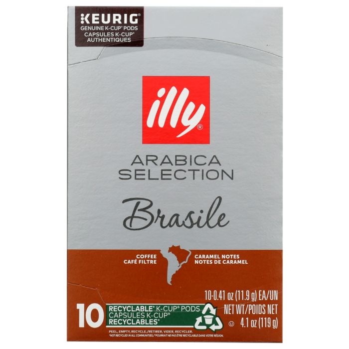 ILLYCAFFE: Arabica Selection K Cup Pods Brasile, 4.1 oz