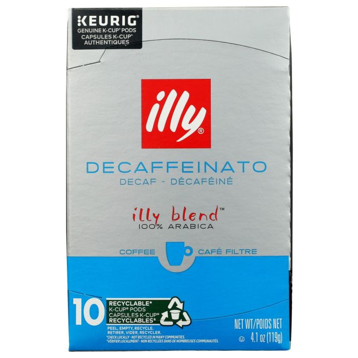 ILLYCAFFE: Kcup Decaf Coffee 10 Count, 4.1 oz