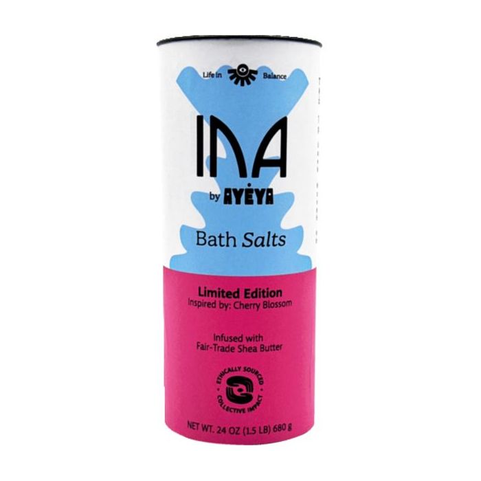INA BY AYEYA: Cherry Blossom Bath Salt, 24 oz