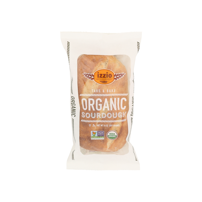 IZZIO ARTISAN BAKERY: Take and Bake Organic Sourdough, 14 oz