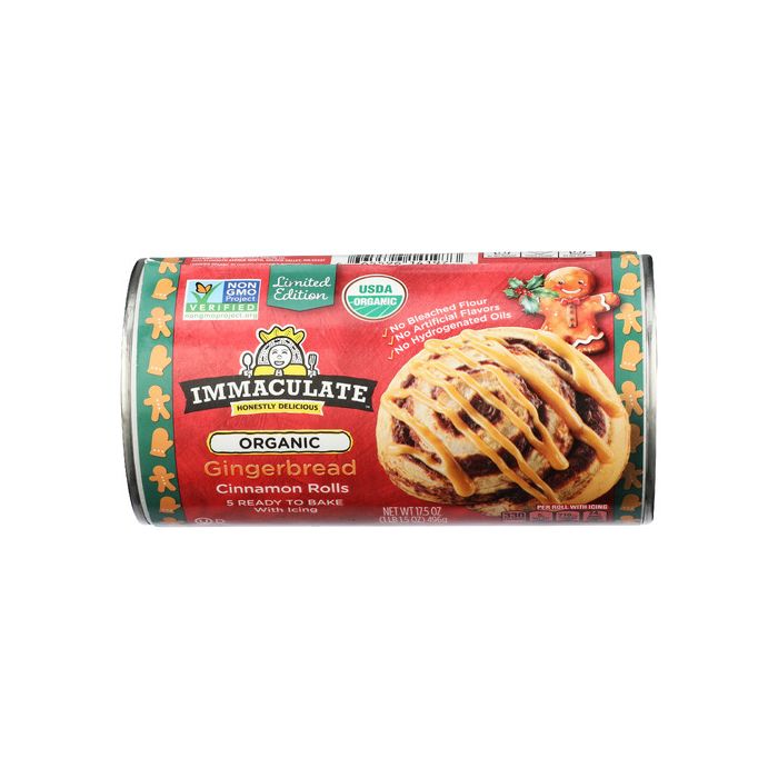 IMMACULATE BAKING: Organic Gingerbread Cinnamon Rolls, 17.5 oz