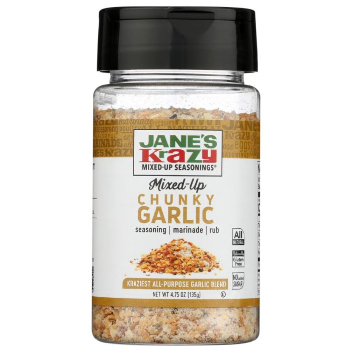 JANES: Chunky Mixed Up Garlic Seasoning, 4.75 oz
