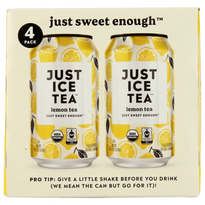 JUST ICE TEA: Lemon Tea 4 Count, 48 fo