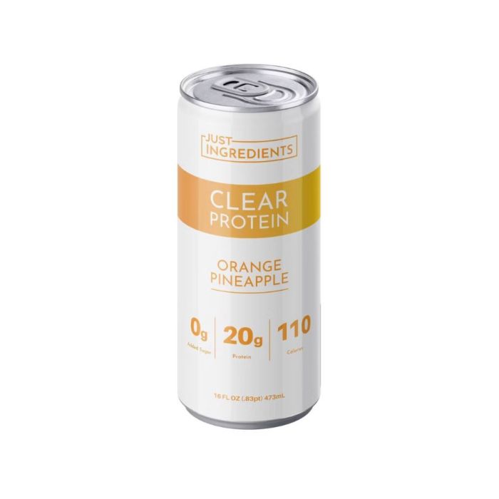 JUST INGREDIENTS: Orange Pineapple Clear Protein, 16 fo
