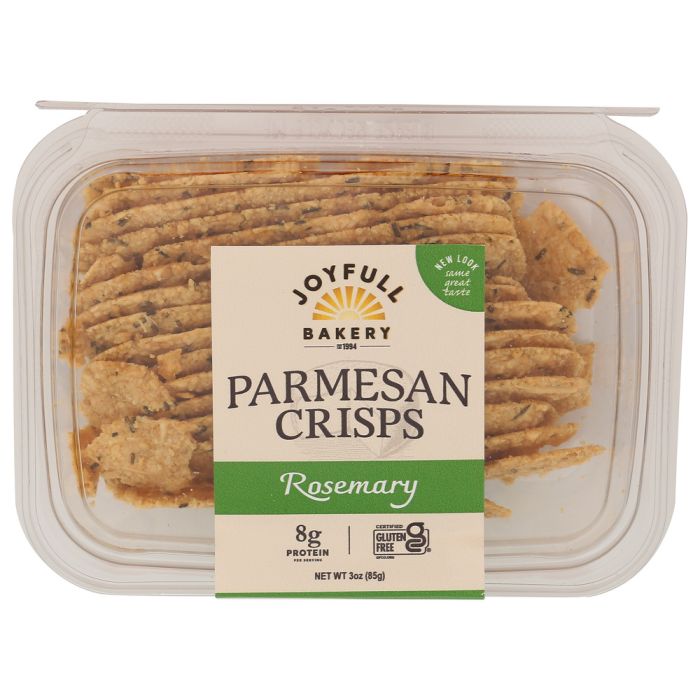 JOYFULL BAKERY: Rosemary Parmesan Crisps, 3 oz