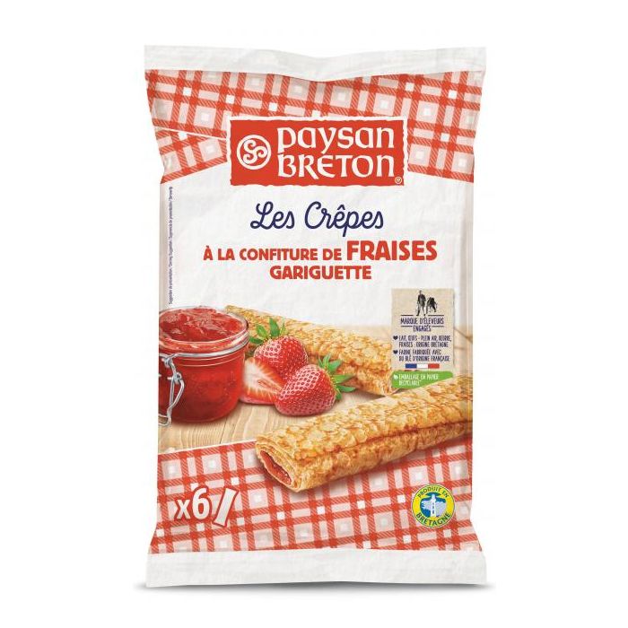 LAITA: Crepes Filled With Gariguette Strawberry Jam Bag Of 6, 180 gm