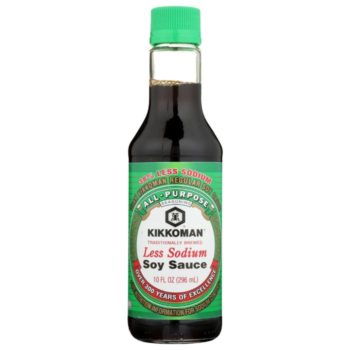 KIKKOMAN: Less Sodium Soy Sauce, 10 oz