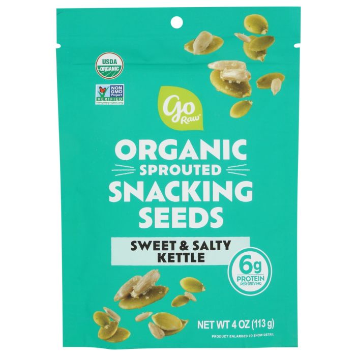 GO RAW: Sweet and Salty Kettle Snacking Seeds, 4 oz