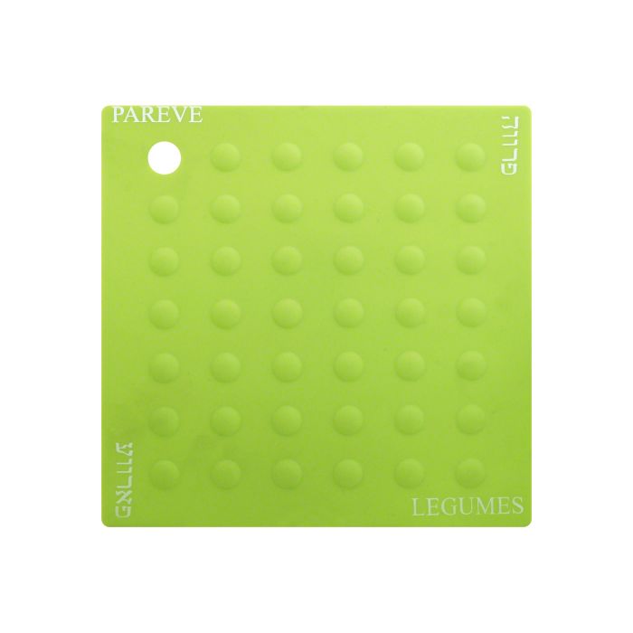 KOSHER CONFUSION ENDERS: Trivet Silicone Green Pareve, 1 ea
