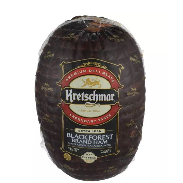 KRETSCHMAR: Extra Lean Black Forest Brand Ham, 7 lb