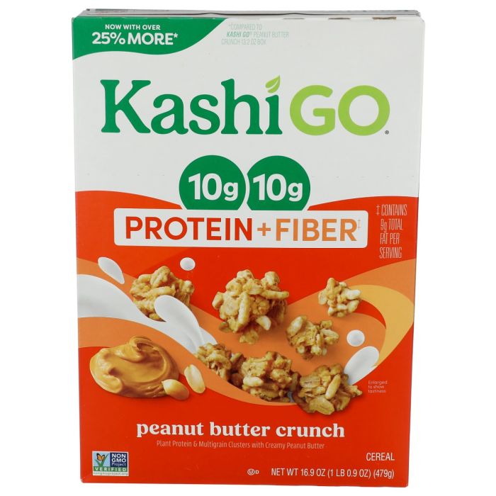 KASHI GO: Peanut Butter Crunch Cereal, 16.9 oz