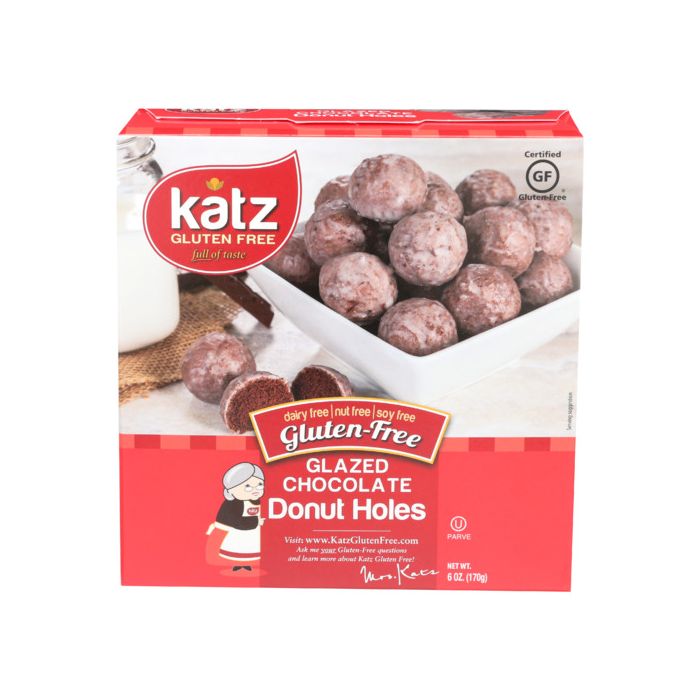 KATZ: Glazed Chocolate Donut Holes, 6 oz