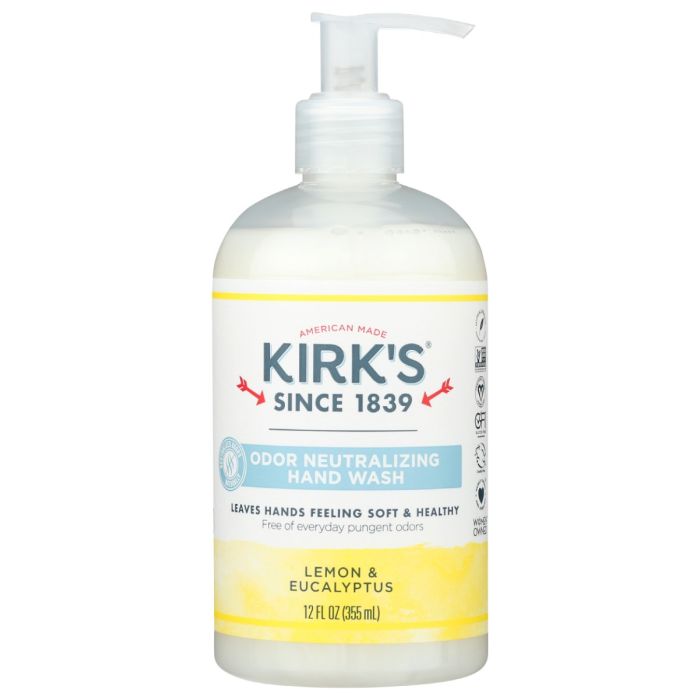KIRKS: Lemon Eucalyptus Hand Soap, 12 fo