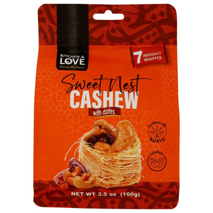 KITCHEN AND LOVE: Sweet Nest Cashew with Dates, 3.5 oz