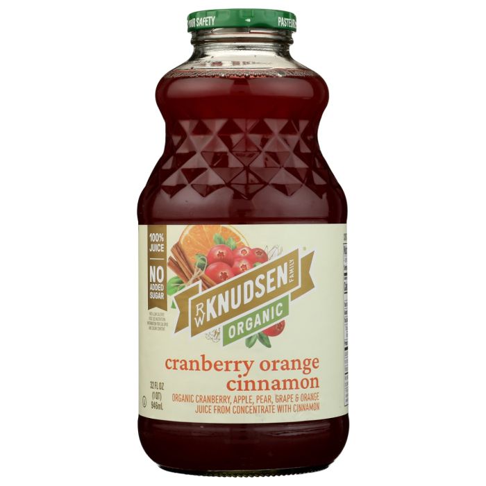 KNUDSEN: Organic Cranberry Orange Cinnamon Juice, 32 fo