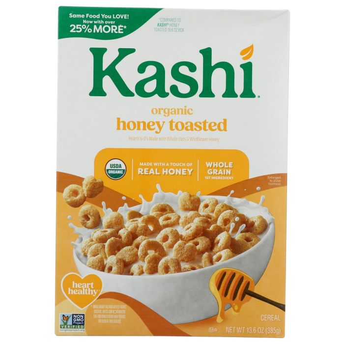 KASHI: Organic Honey Toasted Oat Cereal, 13.6 oz