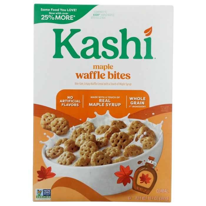 KASHI: Maple Waffle Bites Cereal, 12.7 oz
