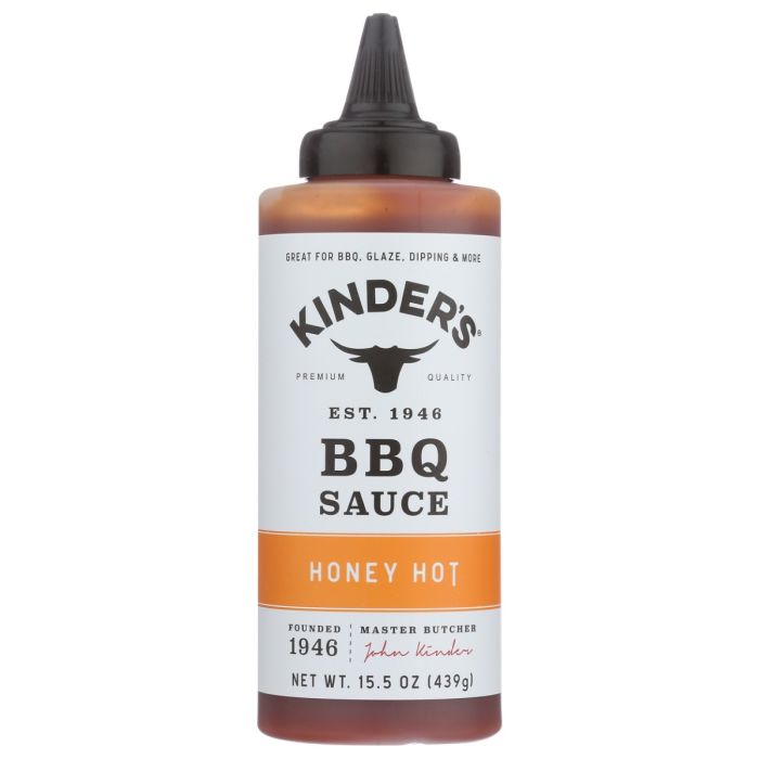 KINDERS: Hot Honey Bbq Sauce, 15.5 fo