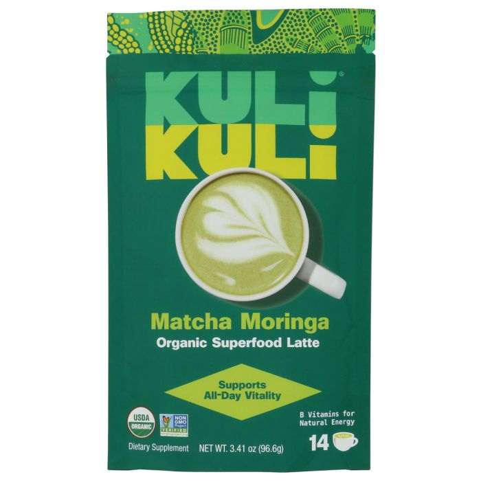 KULI KULI MO: Matcha Moringa Superfood Latte, 3.41 oz