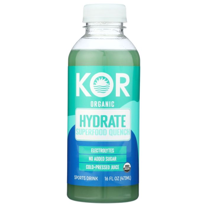 KOR SHOTS: Hydrate Superfood Quench, 16 fo