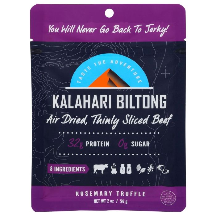 KALAHARI BILTONG: Rosemary Truffle Biltong, 2 oz