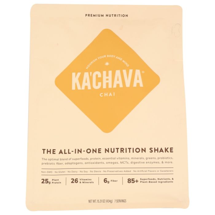 KACHAVA: Chai All in One Nutrition Shake, 15.3 oz