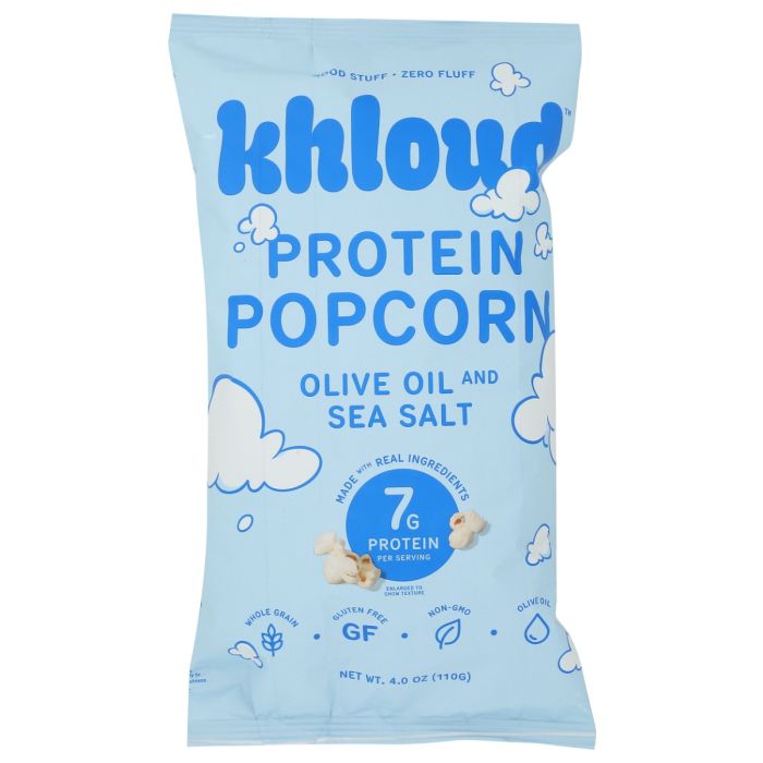KHLOUD: Olive Oil and Sea Salt Protein Popcorn, 4 oz