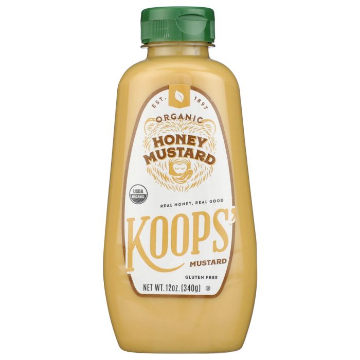 KOOPS: Organic Honey Mustard, 12 oz