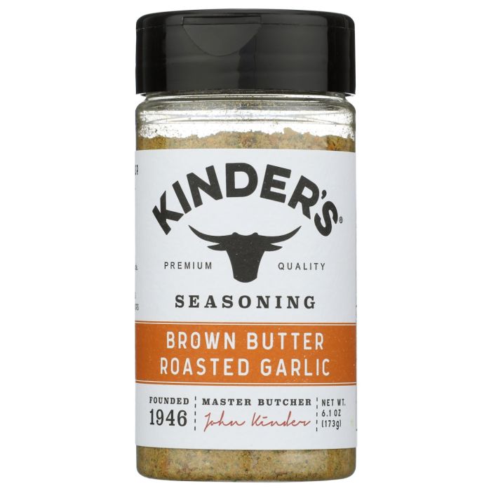 KINDERS: Brown Butter Roasted Garlic Seasoning, 6.1 oz