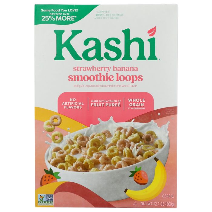 KASHI: Smoothie Loops Strawberry Banana, 12.7 oz