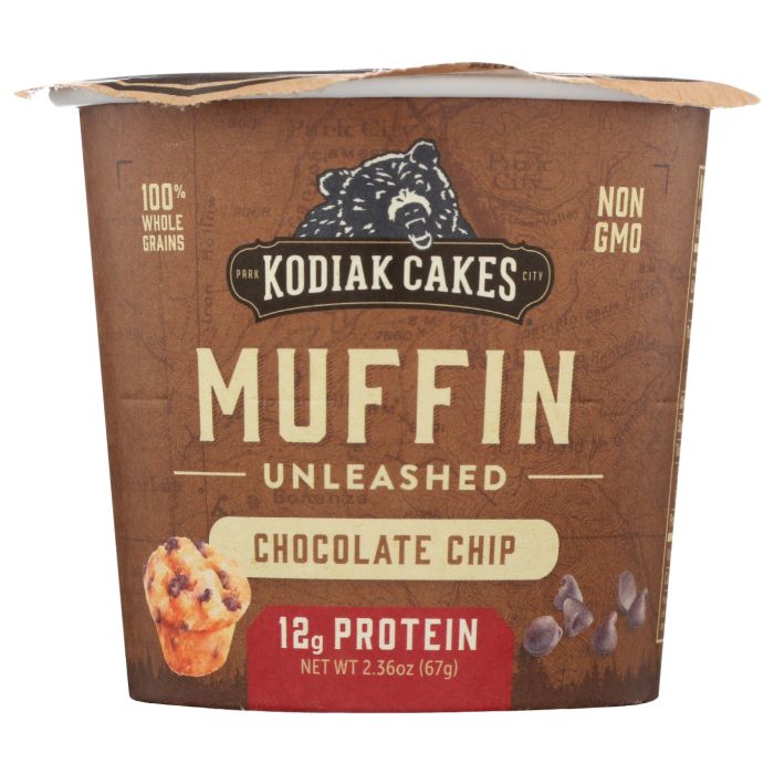 KODIAK: Chocolate Chip Muffin Cup, 2.36 oz