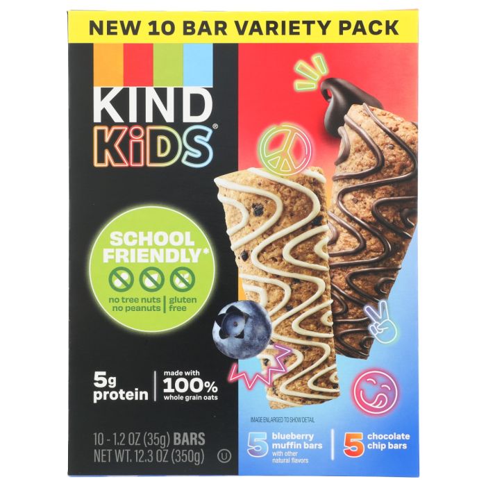 KIND: Kids Blueberry and Chocolate Chip Bars 10 Count, 12.3 oz