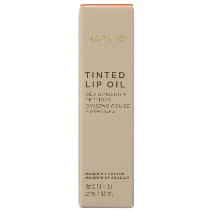 KARUNA SKIN: Tinted Peach Lip Oil, 0.16 fo