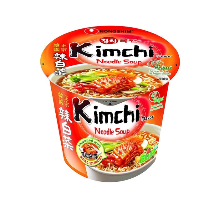 NONG SHIM: Kimchi Noodle Soup, 2.64 oz