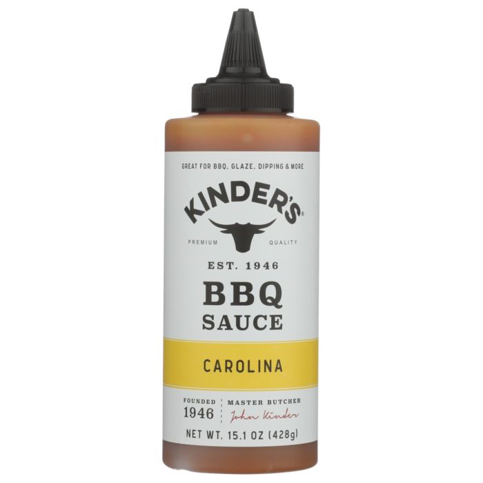 KINDERS: Carolina Bbq Sauce, 15.1 oz