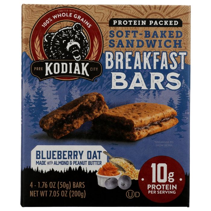 KODIAK: Blueberry Oat Breakfast Bars, 7.05 oz