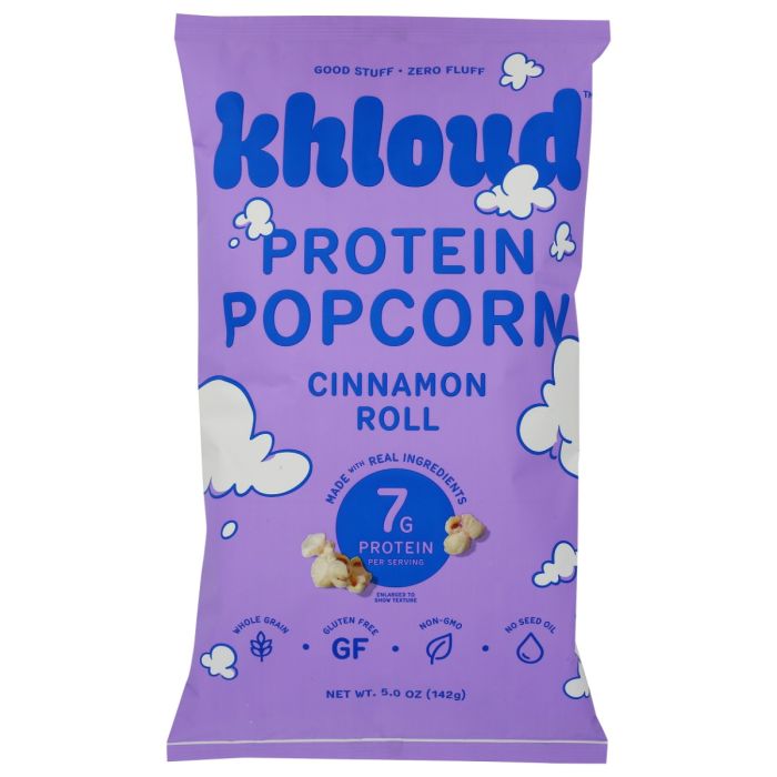 KHLOUD: Cinnamon Roll Protein Popcorn, 5 oz