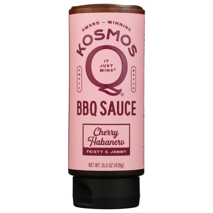 KOSMOS Q: Cherry Habanero BBQ Sauce, 15.5 oz