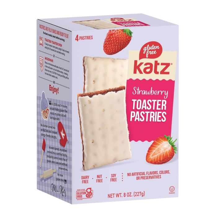 KATZ: Apple Crisp Toaster Pastries, 8 oz