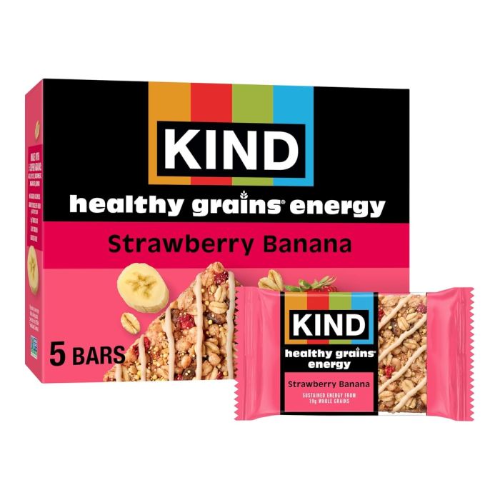 KIND: Strawberry Banana Healthy Gains Energy Bars, 7.1 oz