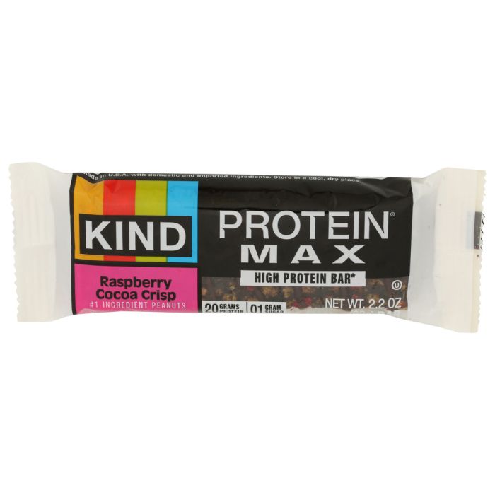 KIND: Raspberry Cocoa Crisp Protein Max Bar, 2.2 oz