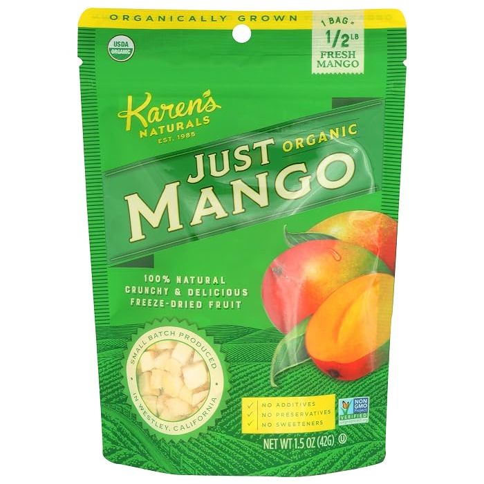 KARENS NATURALS: Organic Just Mango, 1.1 oz